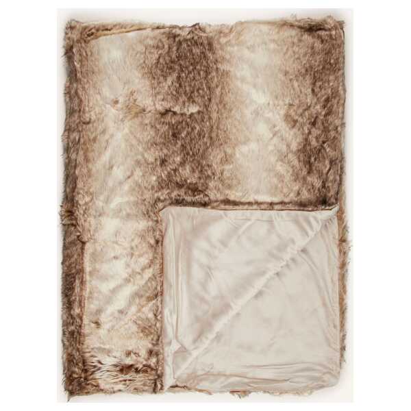 Star Home Kunstfell-Plaid braun