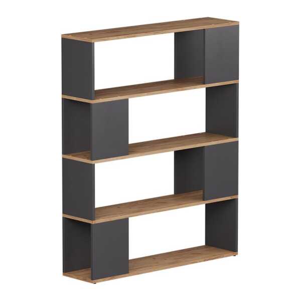 Vicco Raumteiler Eneos, Anthrazit/Goldkraft Eiche, 100 x 124.5 cm, 1-tlg.