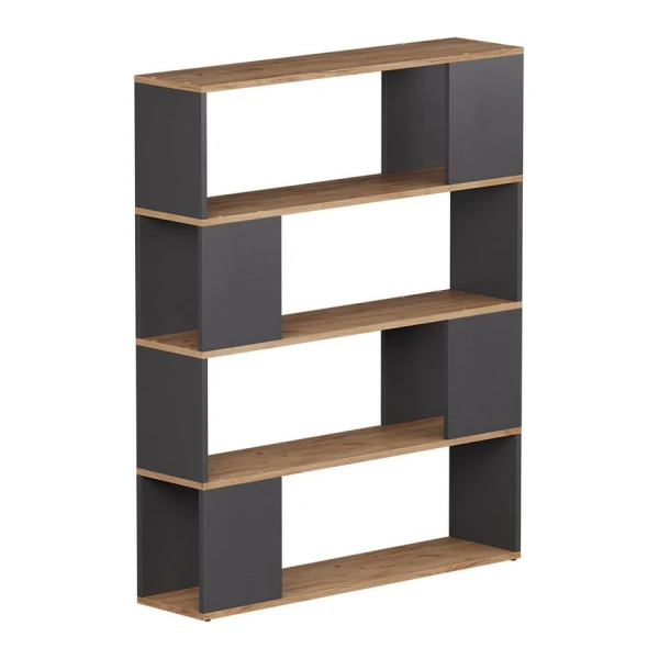 Vicco Raumteiler Eneos, Anthrazit/Goldkraft Eiche, 100 x 124.5 cm, 1-tlg.