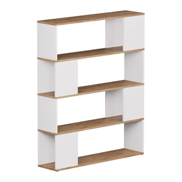 Vicco Raumteiler Eneos, Weiß/Goldkraft Eiche, 100 x 124.5 cm, 1-tlg.