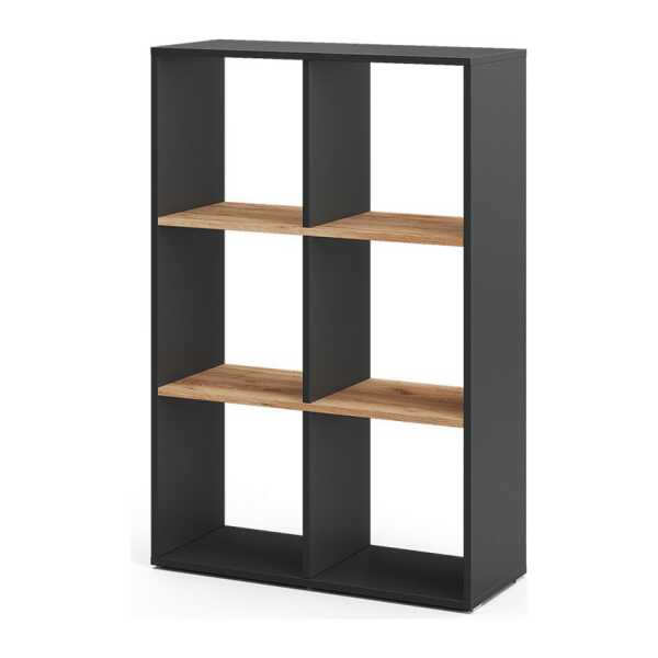 Vicco Raumteiler Karree, Anthrazit/Goldkraft Eiche, 72 x 107.8 cm, 1-tlg.