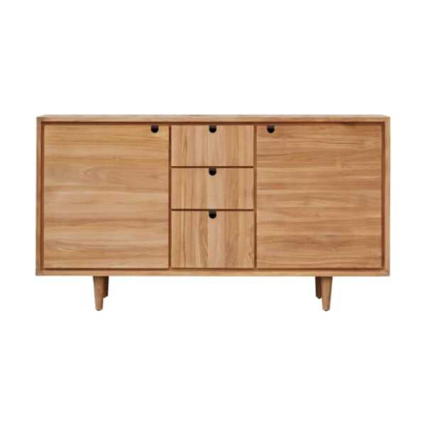 Aufbewahrungsmöbel aus massivem Teakholz, 145 cm