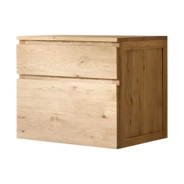 Badezimmermöbel aus massiver Eiche 60 cm
