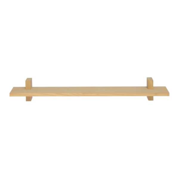 Einzelnes Wandregal aus natürlichem Kiefernholz 90 cm Unlackiert