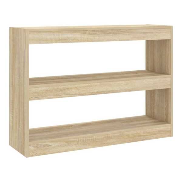 furnicato Bücherregal Bücherregal/Raumteiler Sonoma-Eiche 100x30x72 cm, 1-tlg.