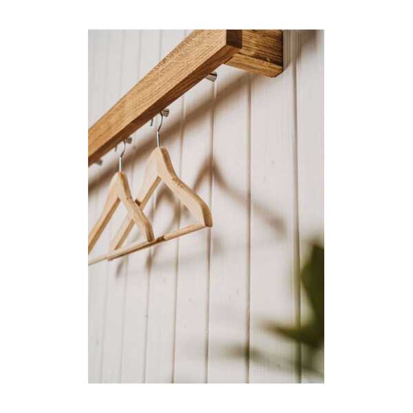 kleiderleiter_de Garderobe, Wandgarderobe ABLA aus Eiche, Buche oder Nussbaum