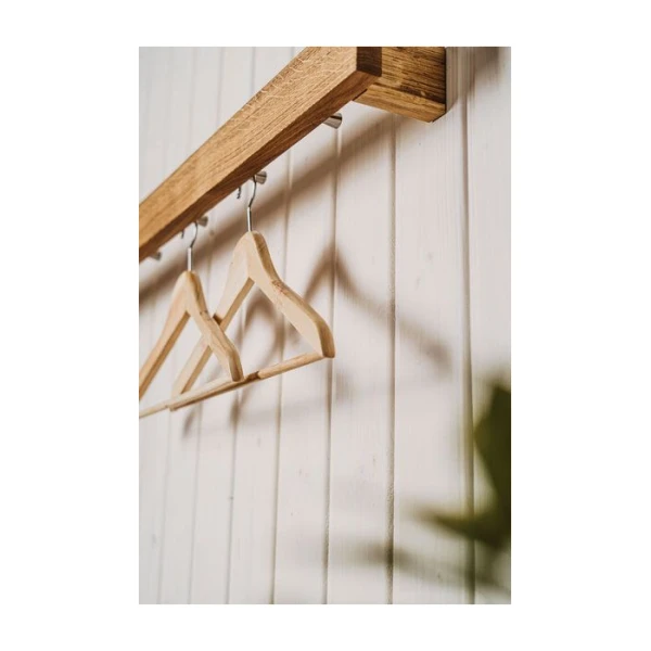 kleiderleiter_de Garderobe, Wandgarderobe ABLA aus Eiche, Buche oder Nussbaum