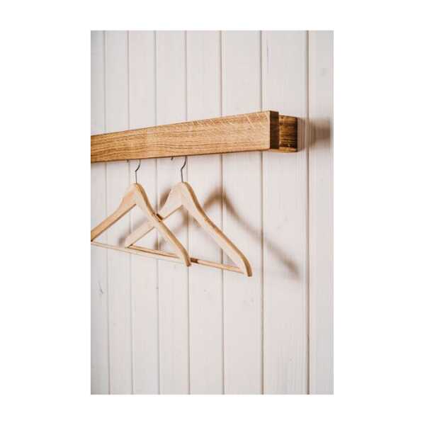 kleiderleiter_de Garderobe, Wandgarderobe ABLA aus Eiche, Buche oder Nussbaum