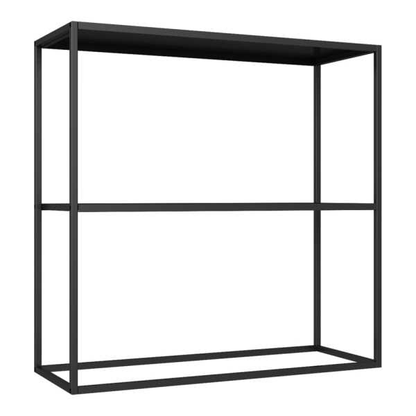 Konsolentisch aus Metall 80 x 80 x 26 cm, in Schwarz