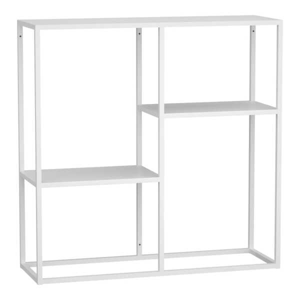 Konsolentisch aus Metall 80 x 80 x 26 cm, in Weiß