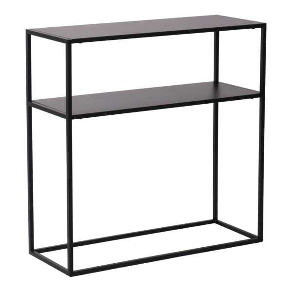 Konsolentisch aus Metall 80 x 80 x 30 cm, in Schwarz