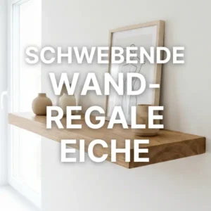 Schwebende Wandregale Eiche