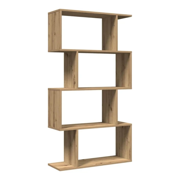 vidaXL Bücherregal Raumteiler-Bücherregal 4 Böden Artisan-Eiche 70x24x129 cm, 1-tlg.