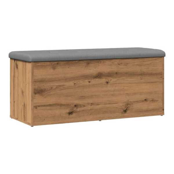 vidaXL Schuhbank Sitzkiste Sitzbank mit Stauraum Artisan-Eiche 102x42x45 cm Holzwerksto