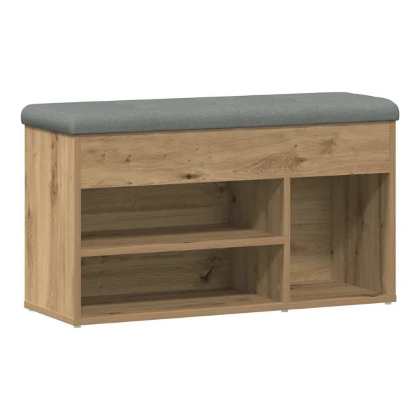 vidaXL Sitzbank Schuhbank Artisan-Eiche 82x32x45,5 cm Holzwerkstoff