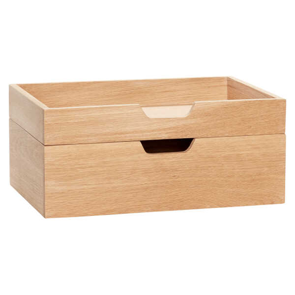 Note Aufbewahrungsbox Naturfarben (2er Set)