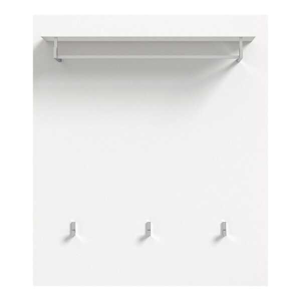 Home affaire Garderobenpaneel CAPRI, Breite 80 cm, 1 Ablageboden, 3 Haken, 1 Kleiderstnage, Wandgarderobe, Paneel, Garderobe, Flurpaneel, Wandpaneel