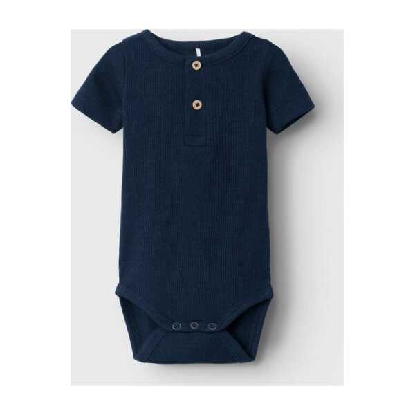 Name It Kurzarmbody NBMKAB SS BODY NOOS Baumwollmischung, Kurzarm, Knopf-Details