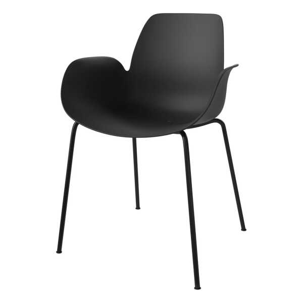Bolia - Seed Outdoor Armlehnstuhl, schwarz / schwarz