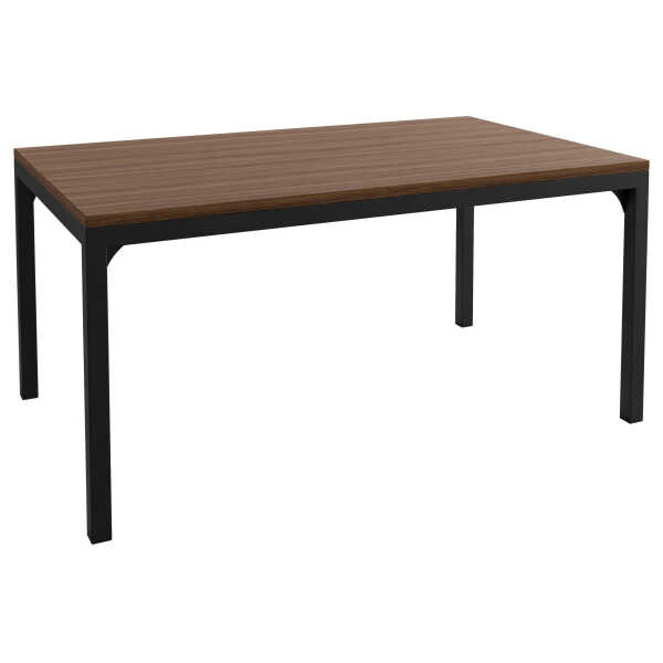 MIRJAN24 COUCHTISCH Schwarz, Nussbaum