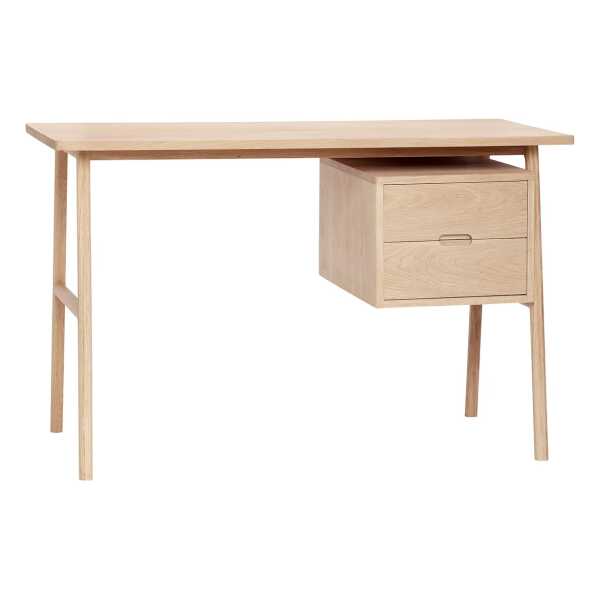 Schreibtisch Architect mit Schubladen, Eiche, 120 x 57 x 75 cm