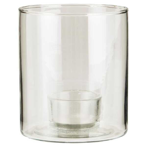 Kerzenhalter aus Glas für Teelicht , Höhe 11, Ø 9.5 cm