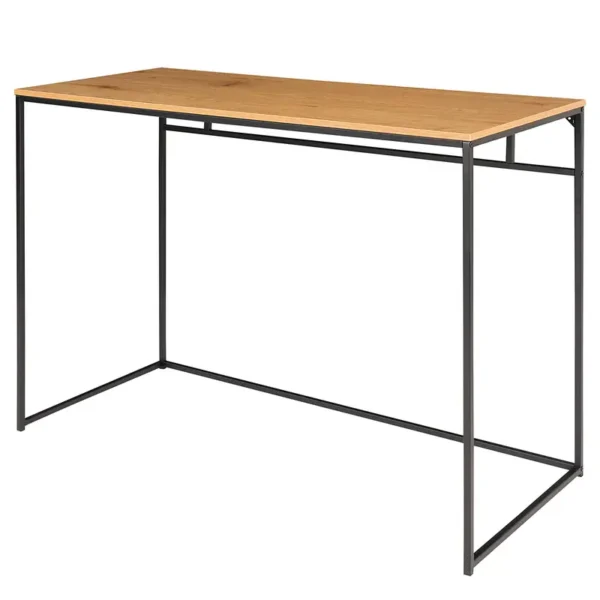Schreibtisch Tiva 100 x 75 x 45cm Braun/Schwarz/Eiche Dekor