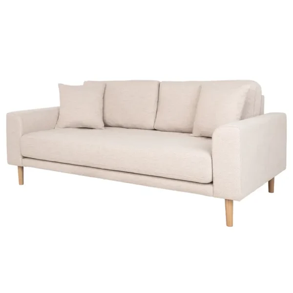 2,5-Sitzer Sofa Boralay Beige/Sand Webstoff 180 x 76 x 93cm