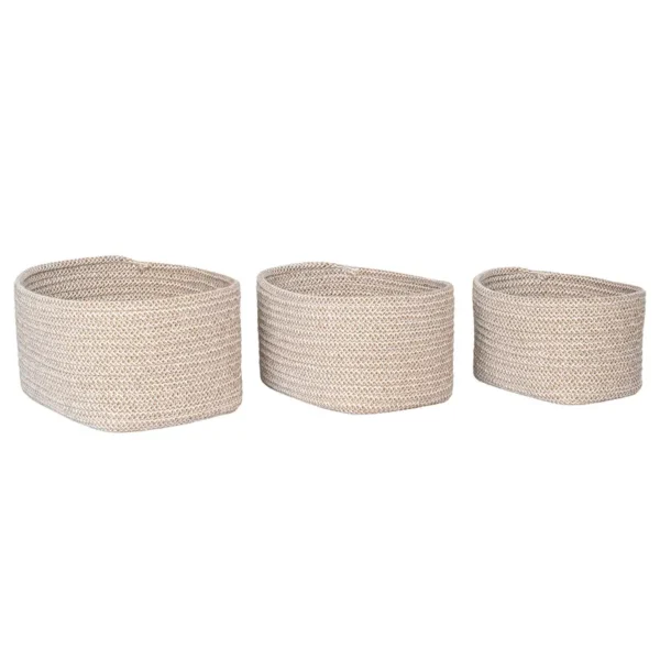 Korbset Cadima 3-teilig Beige