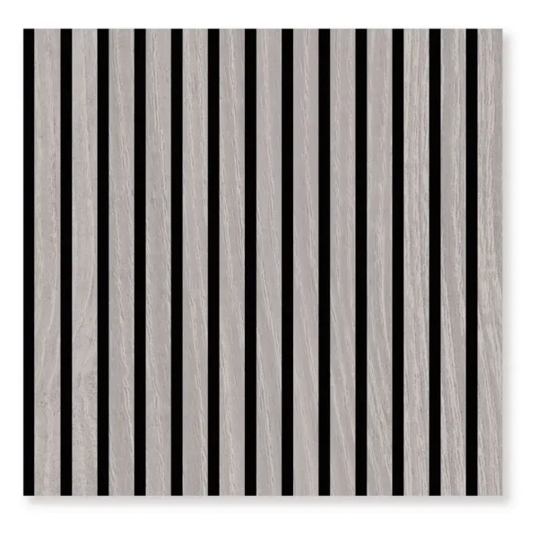 Furniertes Akustikpaneel Noio Typ A 52 x 52cm 52 x 52 cm Eiche Grau Dekor