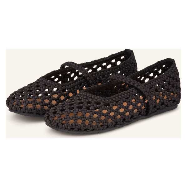 Bianco Mary-Jane-Ballerinas schwarz