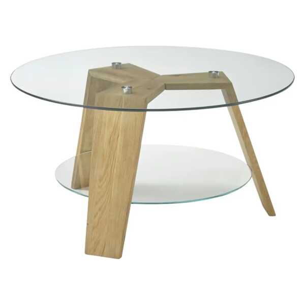 Couchtisch Liska ¦ transparent/klar ¦ Maße (cm): H: 40 Ø: 75 Tische > Mehr Tische > Couchtische mit Glasplatte - Höffner