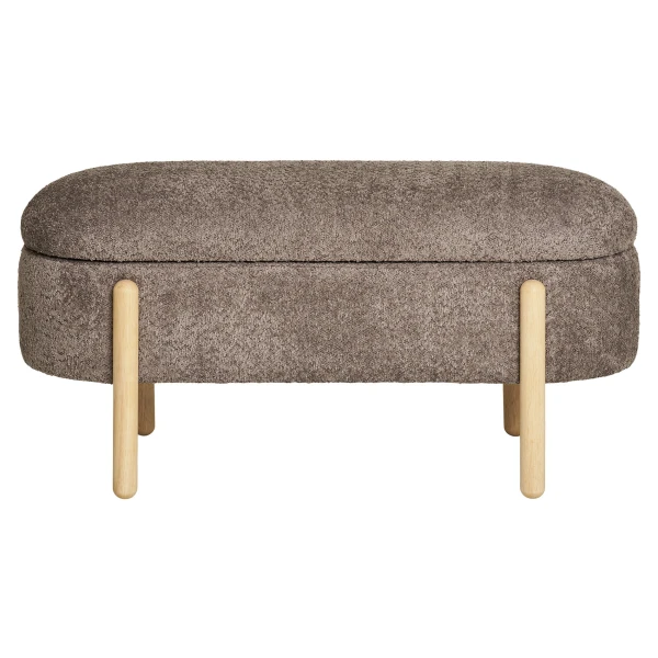 Branca Bank mit Stauraum 97x40x48 cm, braun/Naturfarben