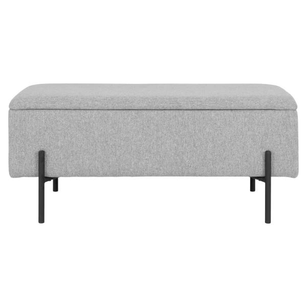 Watford Bank mit Stauraum 95x36,5x43 cm, hellgrau