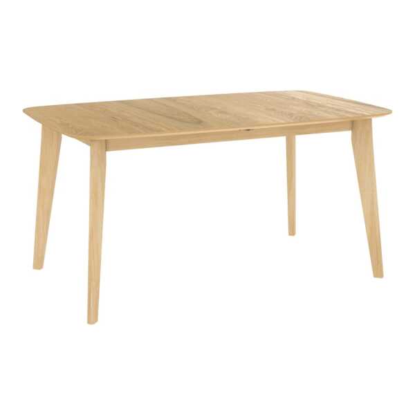 Ausziehbarer Esstisch aus hellem Holz, 150/180cm