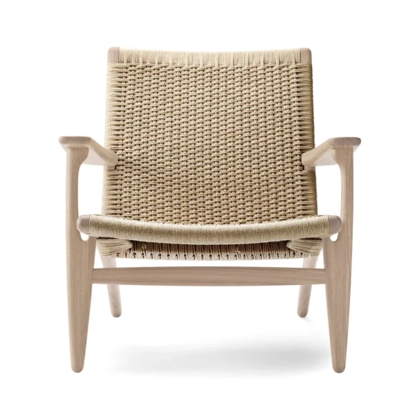 Carl Hansen - CH25 Sessel, Eiche geseift / Naturgeflecht
