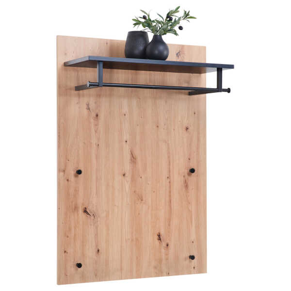 Moderano GARDEROBENPANEEL Anthrazit, Schwarz, Eiche xxxlutz.de