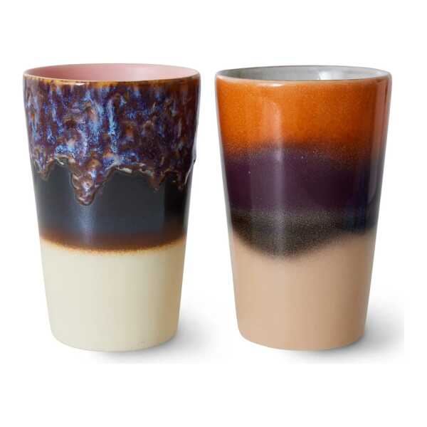 HKliving 70's Teebecher 2 Teile Dusk