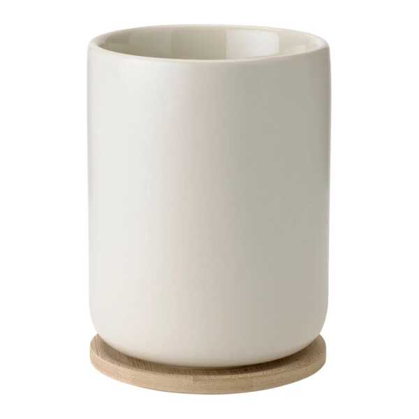 Stelton Theo Thermobecher mit Untersetzer 25 cl Sand