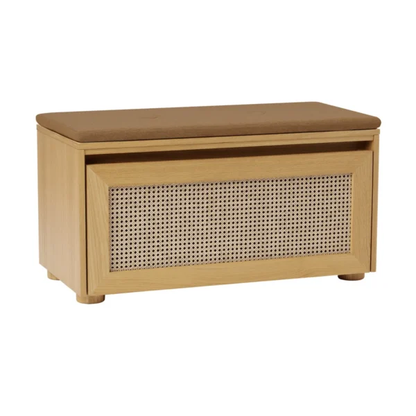 UMAGE - Hideaway Aufbewahrungsbank, Eiche / Wiener Geflecht / sugar brown