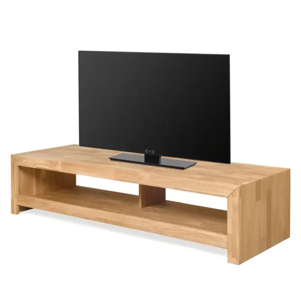 TV-Lowboard KireaWOOD Massivholz Eiche, geölt Braun/Eiche 140cm