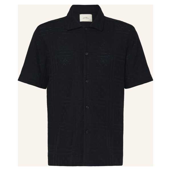 Les Deux Strickhemd Hector Loose Fit schwarz