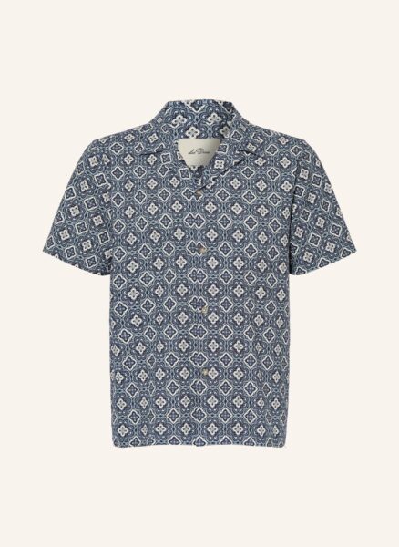 Les Deux Resorthemd Lukas Regular Fit blau
