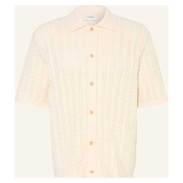 Les Deux Strickhemd Regular Fit weiss