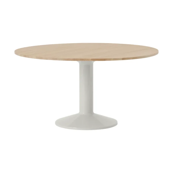 Muuto Midst Säulentisch Geölte Eiche-grey, Ø140 cm