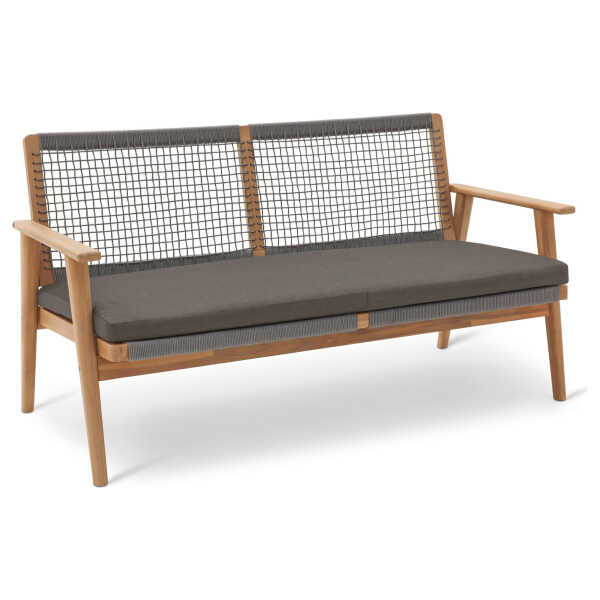 Tchibo - Gartensofa - 149,2x76x78cm - anthrazit - Akazienholz / Polypropylen / Stahl