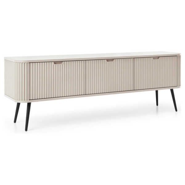 AX Living LOWBOARD Beige, Schwarz