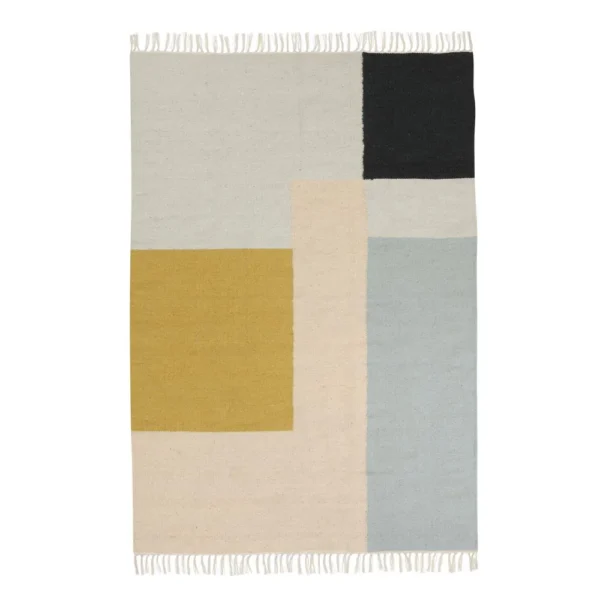 Ferm Living Kelim Teppich groß Squares