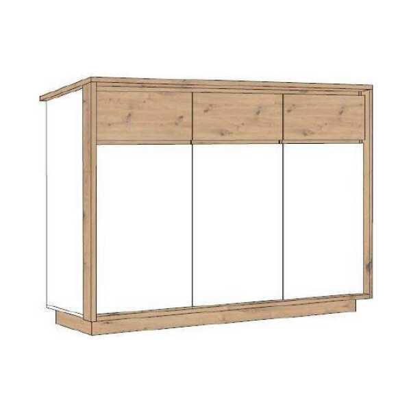 Jimmylee HIGHBOARD Weiß, Eiche Artisan xxxlutz.de