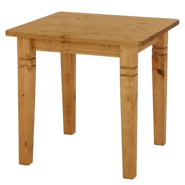 Esstisch I 78 x 78 x 78cm mit 2 Ansteckplatten Braun/Braun